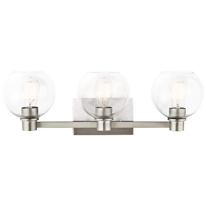 Kichler Harmony 24 1/2"W Brushed Nickel 3-Light Bath Light