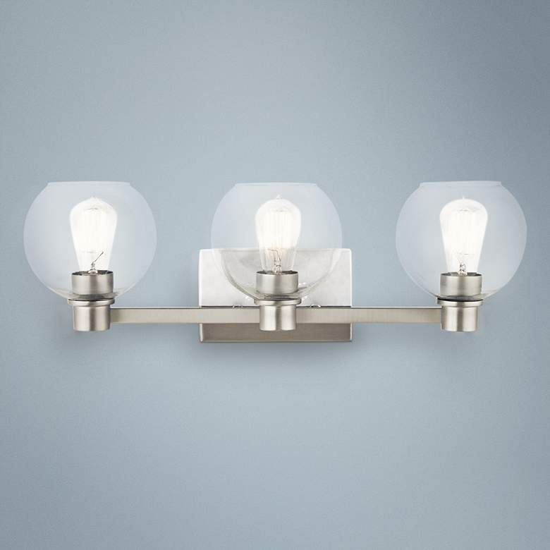 Kichler Harmony 24 1/2"W Brushed Nickel 3-Light Bath Light