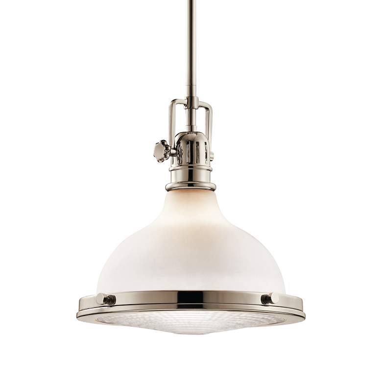 Kichler Hatteras Bay 11 1/2"W Polished Nickel Mini Pendant