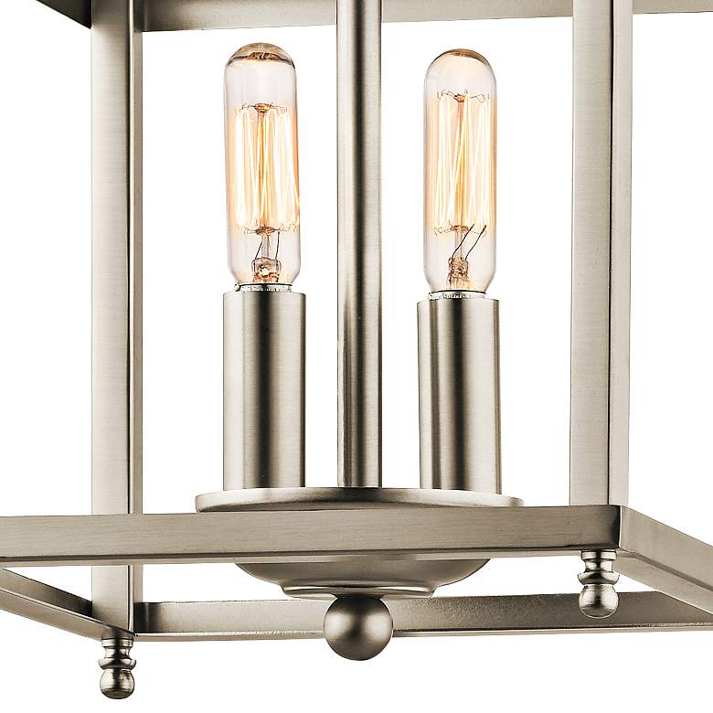 Kichler Larkin 8"W Brushed Nickel 2-Light Foyer Mini Pendant