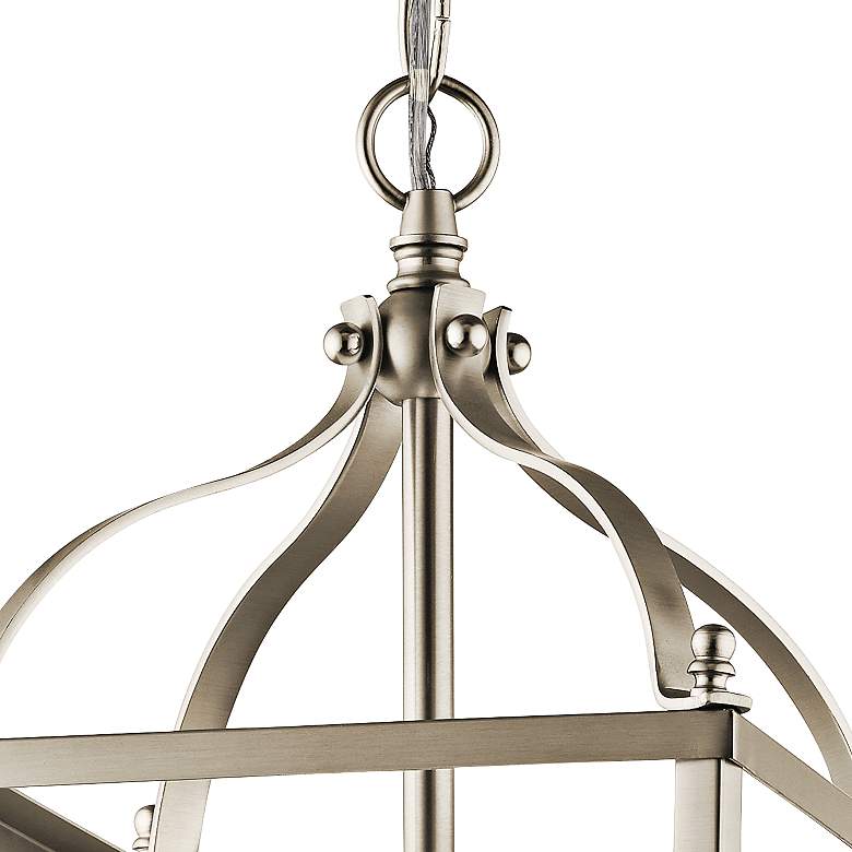 Kichler Larkin 8"W Brushed Nickel 2-Light Foyer Mini Pendant
