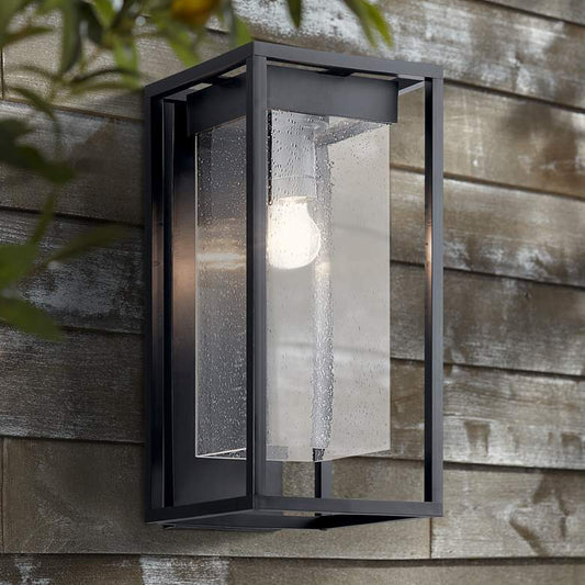 Kichler Mercer 20" High Black Silver Outdoor Wall Light