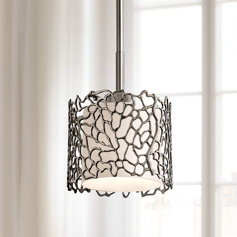 Kichler Silver Coral 7 1/4" Wide Classic Pewter Mini Pendant
