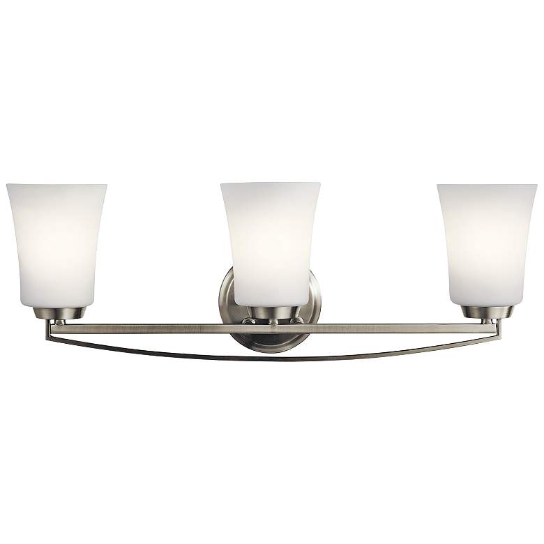 Kichler Tao 24 1/4" Wide Brushed Nickel 3-Light Bath Light