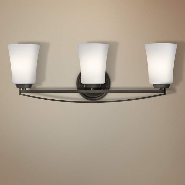 Kichler Tao 24 1/4" Wide Brushed Nickel 3-Light Bath Light