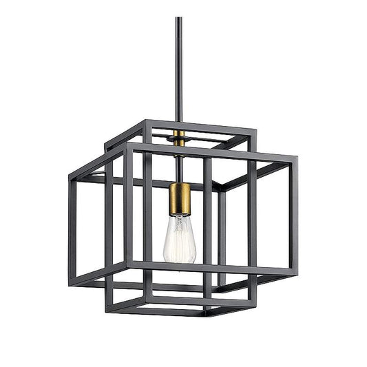 Kichler Taubert 12" Wide Black Mini Pendant