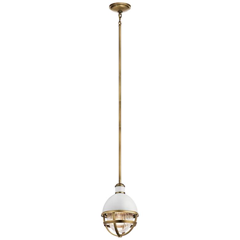 Kichler Tollis 8" Wide Natural Brass Mini Pendant