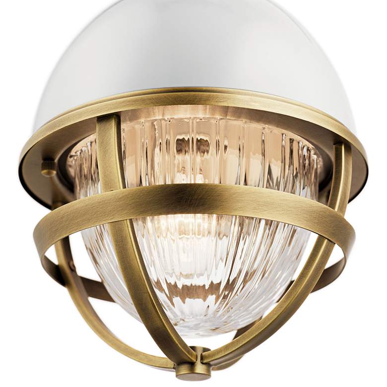 Kichler Tollis 8" Wide Natural Brass Mini Pendant