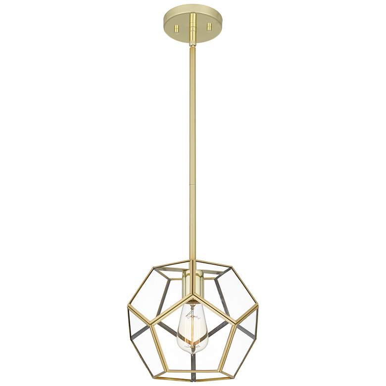 Kinslee 1-Light Polished Brass Mini Pendant