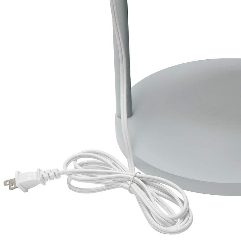 Kiva 3-Shelf Etagere Floor Lamp w/ USB Ports and Outlet