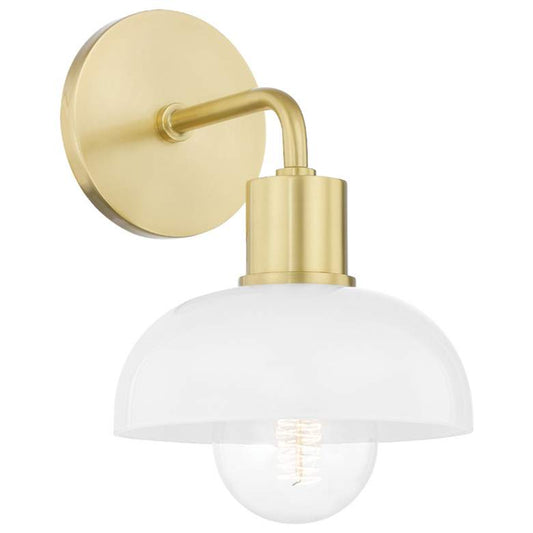 Kyla 1 Light Bath Bracket Aged Brass