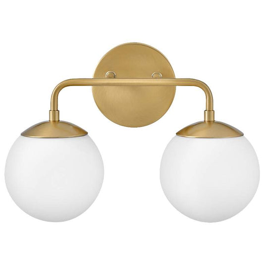 Lark-Juniper Bath-Two Light Vanity-Lacquered Brass