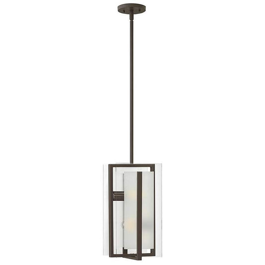 Latitude 8" Wide Oil Rubbed Bronze Mini Pendant