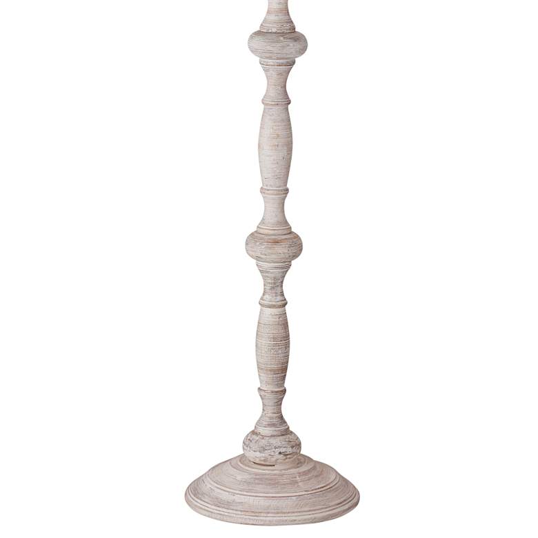 Leroy White-Washed Wood Floor Lamp