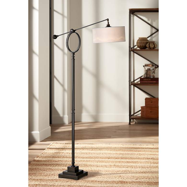 Levisa Dark Bronze Adjustable Floor Lamp by Uttermost
