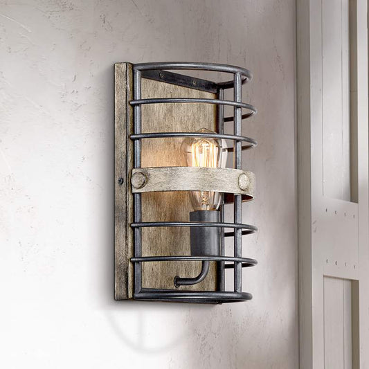 Lexi 11 1/2" High Oil Rubbed Bronze Pocket Wall Sconce