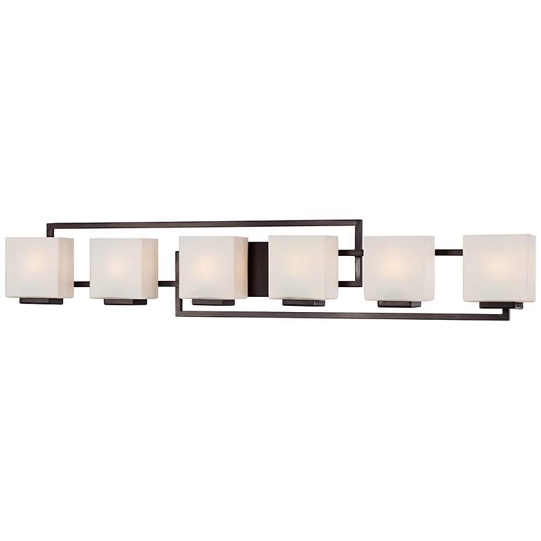 Lighting on the Square 45" Wide Bronze Bath Vanity Light