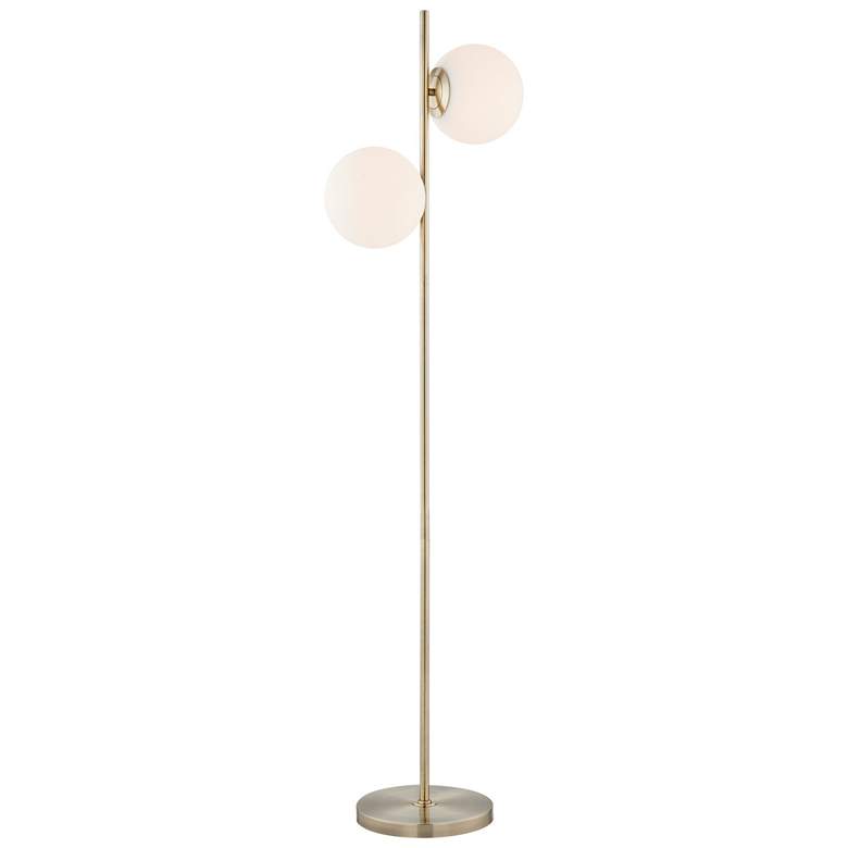 Lite Source Lencho 2-Light Floor Lamp and Frosted Glass