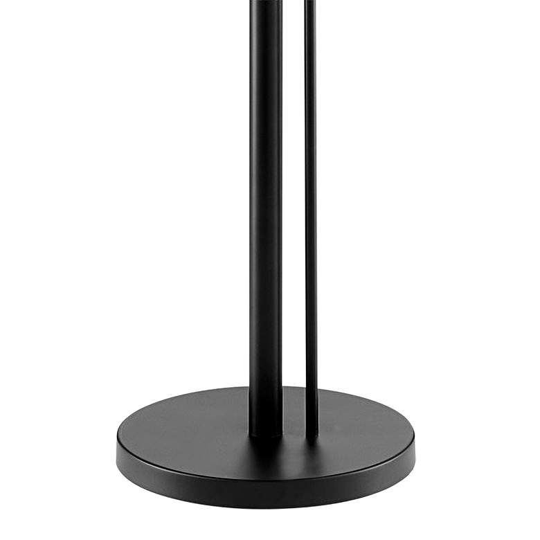 Lite Source Nanette Floor Lamp With LED Reading Lamp in Black Finish