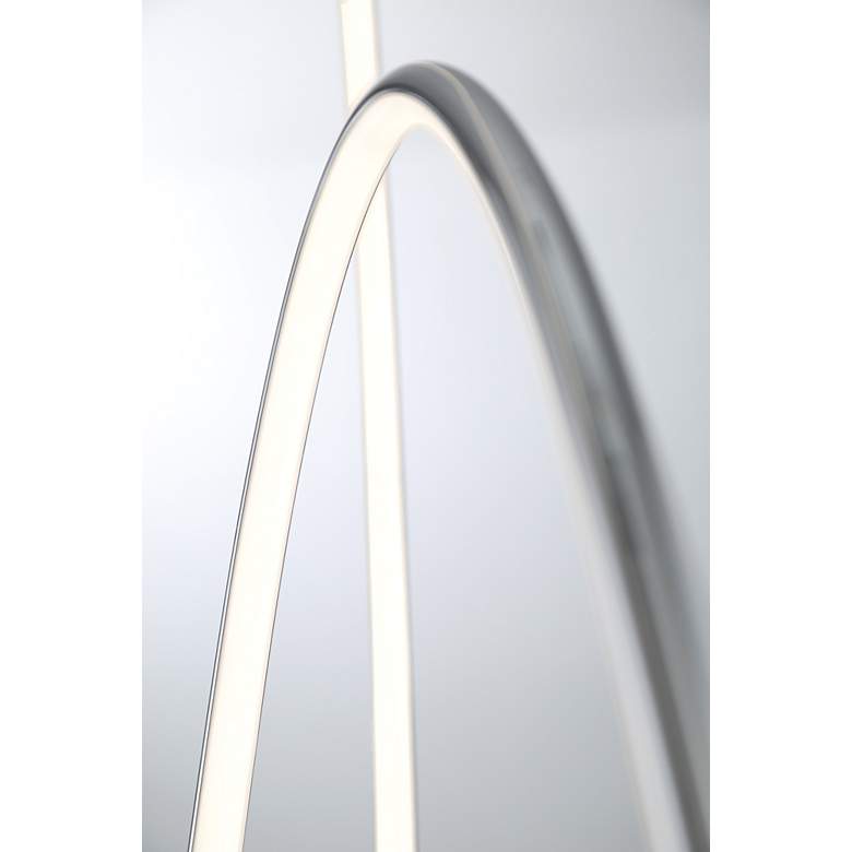 Lite Source Rhea Chrome Intertwined Oval LED Floor Lamp