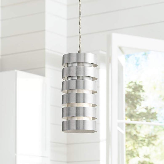 Lite Source Tendril 4 1/2" Wide Aluminum Mini Pendant