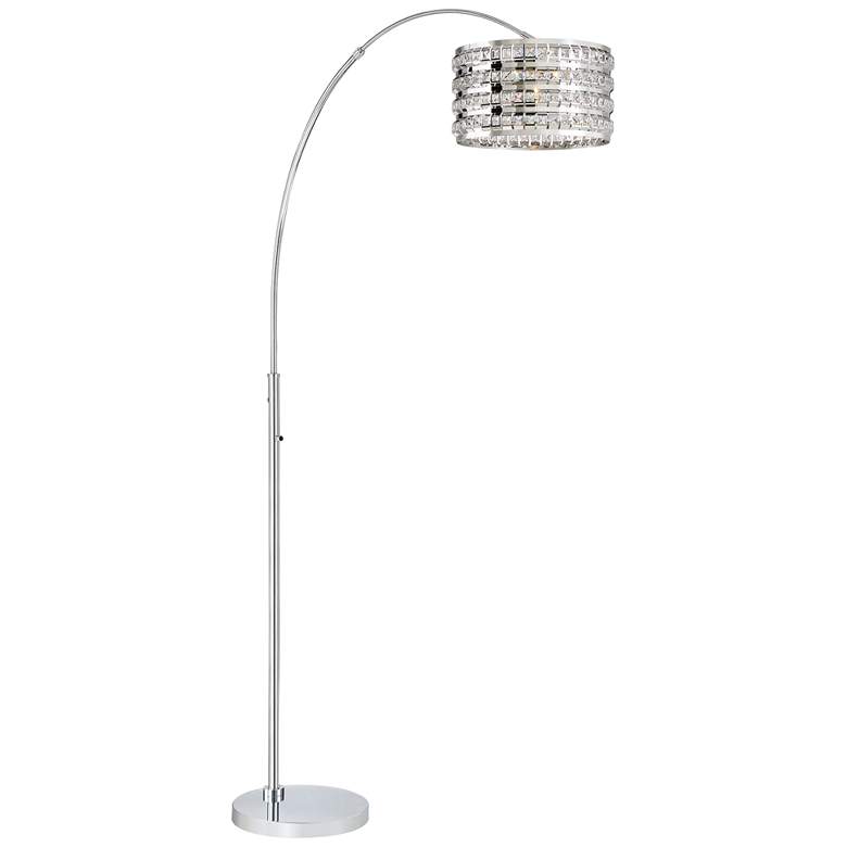 Lite Source Valerie Chrome Metal Arc Floor Lamp