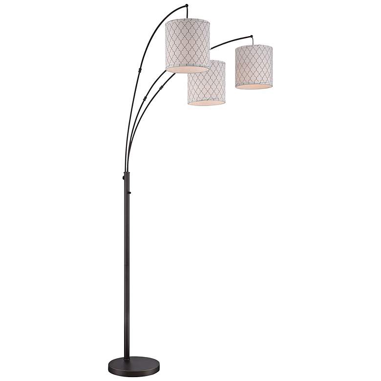 Lite Source Vasanti 3-Light Dark Bronze Arc Floor Lamp