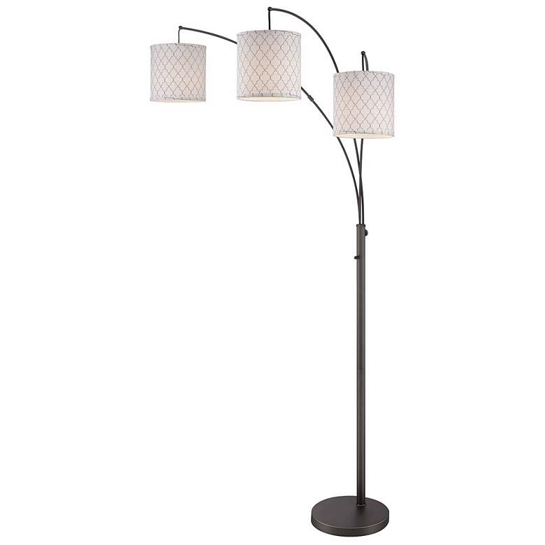 Lite Source Vasanti 3-Light Dark Bronze Arc Floor Lamp