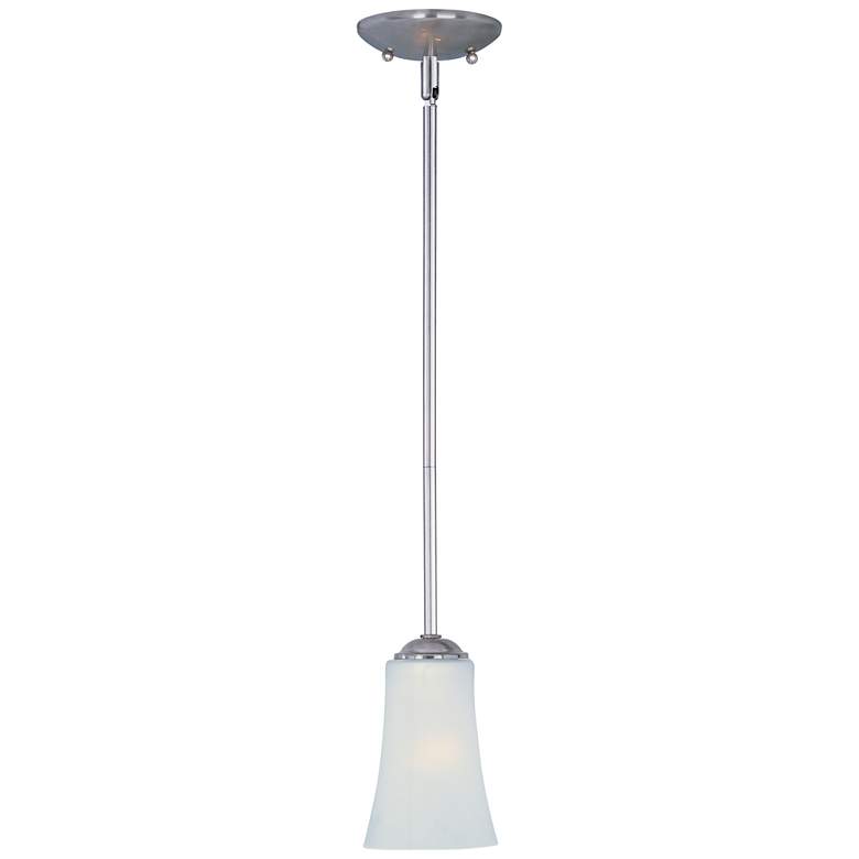 Logan 1 Light 4.5" Wide Satin Nickel Pendant Light
