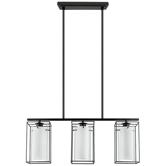 Loncino Structured Black Island Pendant