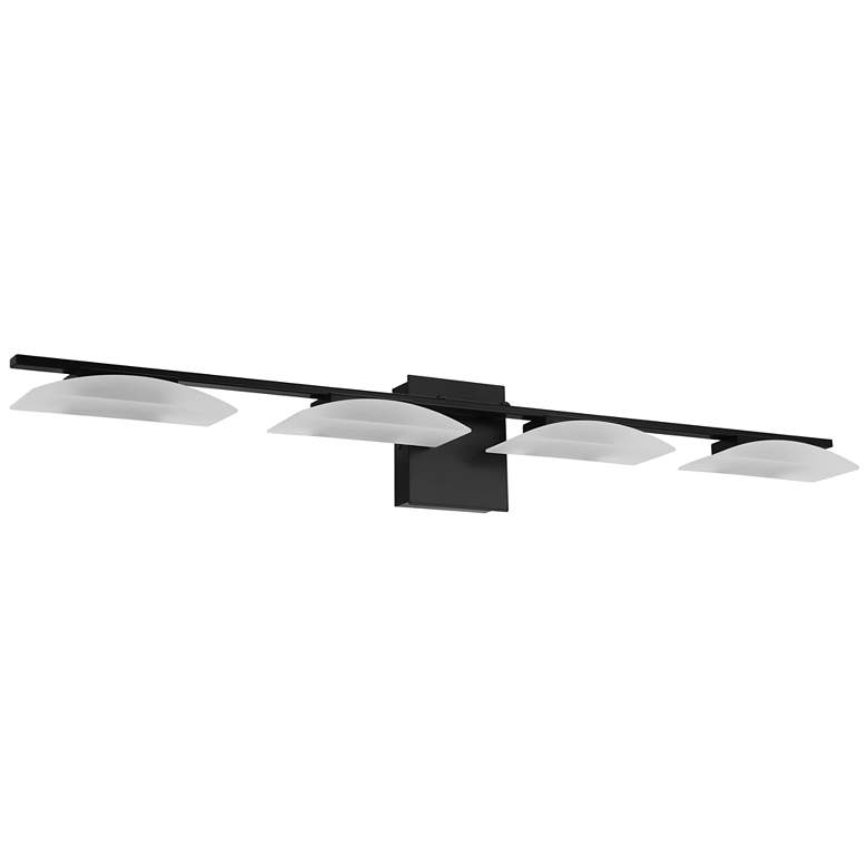 Matrass 3 - 4-Light LED Vanity Light - Matte Black - Satin Plastic