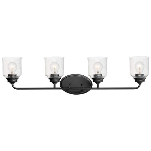 Maxim Acadia 35" Wide Black 4-Light Bath Light