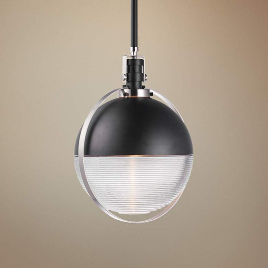 Maxim Axiom 13 3/4" Wide Black and Nickel LED Pendant Light