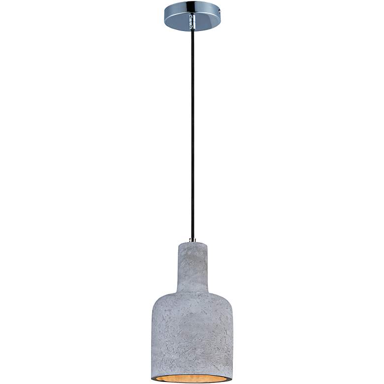 Maxim Crete 7 1/2"W LED Large Concrete Tier Mini Pendant