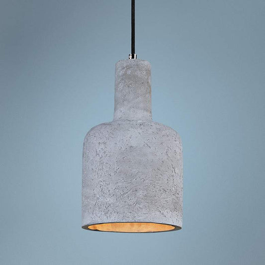 Maxim Crete 7 1/2"W LED Large Concrete Tier Mini Pendant