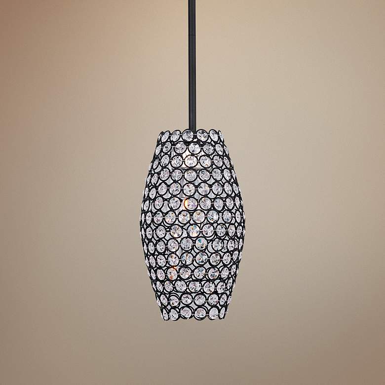 Maxim Glimmer 6" Wide Bronze Mini Pendant