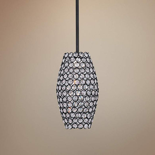 Maxim Glimmer 6" Wide Bronze Mini Pendant