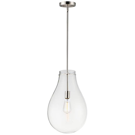 Maxim Gourd 11 3/4" Wide Satin Nickel Mini Pendant Light