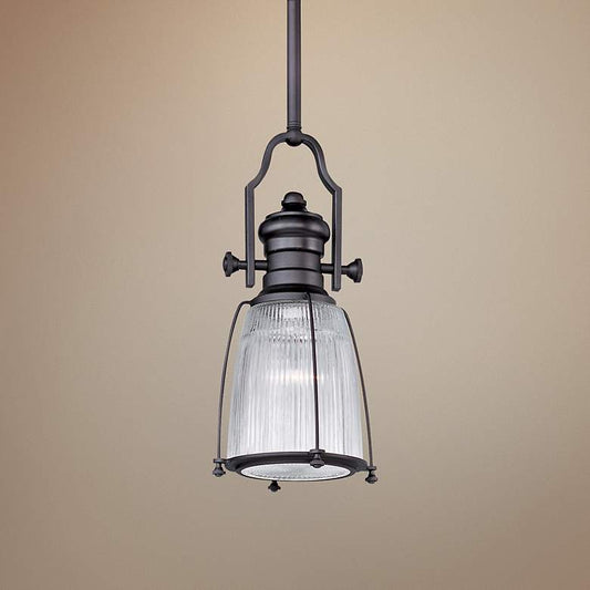 Maxim Hi-Bay 9" Wide Bronze Mini Pendant
