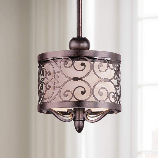 Maxim Mondrian 13" High Umber Bronze Mini Pendant Light