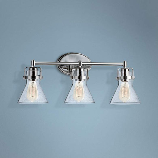 Maxim Seafarer 24 1/4"W Polished Chrome 3-Light Bath Light