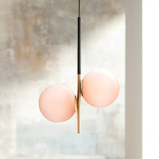 Maxim Vesper 20" Wide Satin Brass and Black 2-Light Pendant