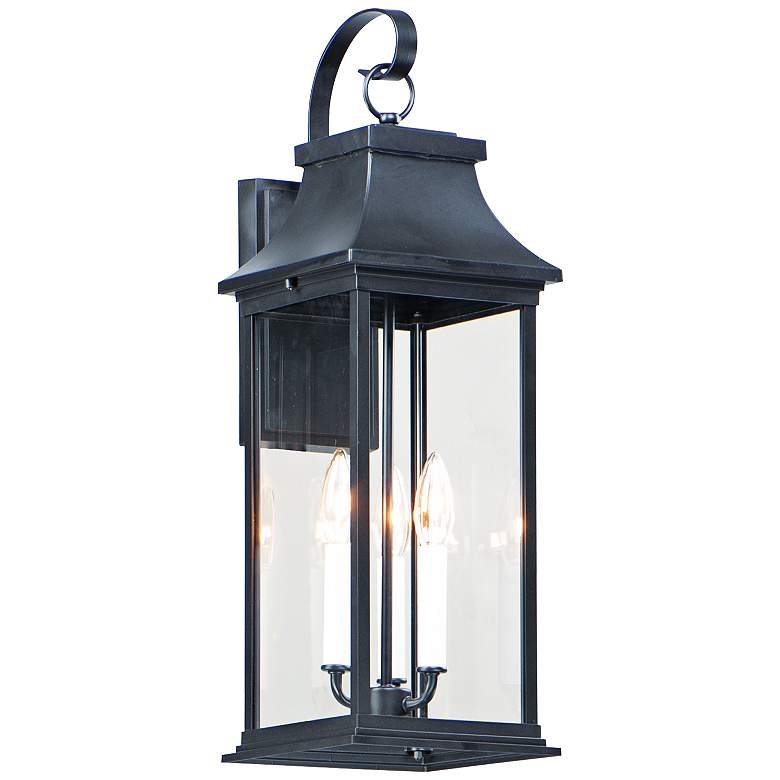 Maxim Vicksburg 24" High Black 3-Light Outdoor Wall Light