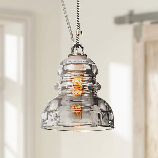 Menlo Park 5 3/4" Wide Old Silver Mini Pendant Light