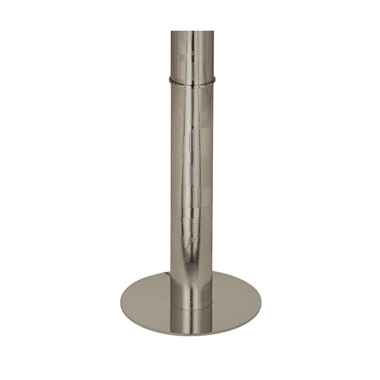 Michael Berman Brut Polished Nickel Metal Column Floor Lamp