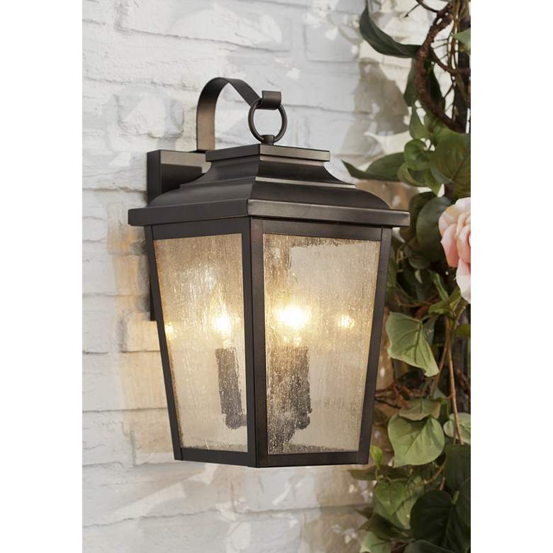 Minka Irvington Manor 16 3/4" High Bronze Outdoor Wall Light