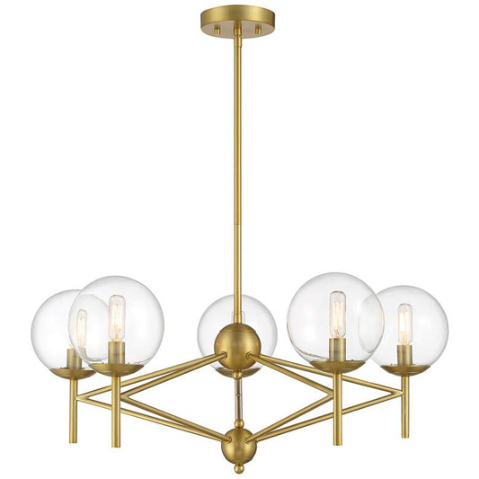 Minka-Lavery Auresa 5-Light Soft Brass Pendant
