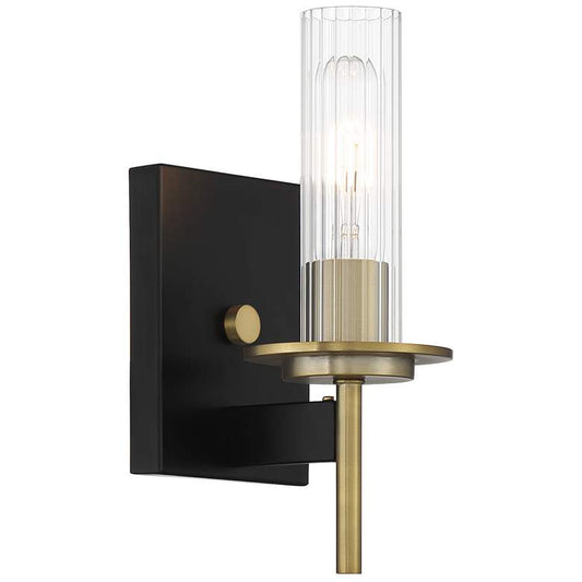 Minka-Lavery Baldwin Park 1-Lght Coal and Soft Brass Bath Light