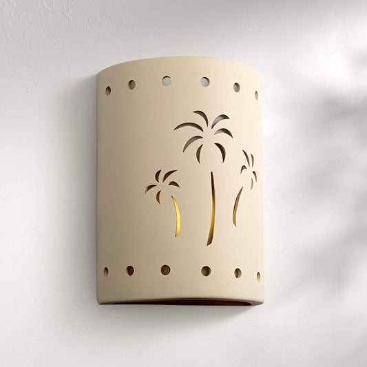 Mirage Flats 13" High Cottonwood Ceramic Outdoor Wall Light