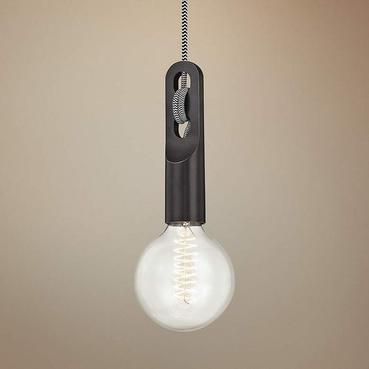 Mitzi Angela 5" Wide Old Bronze Mini Pendant